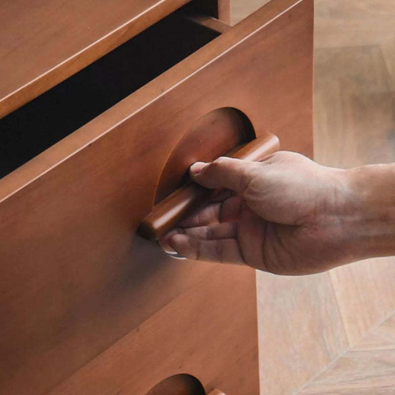 Nordic Solid Wood 2-Drawer Nightstand