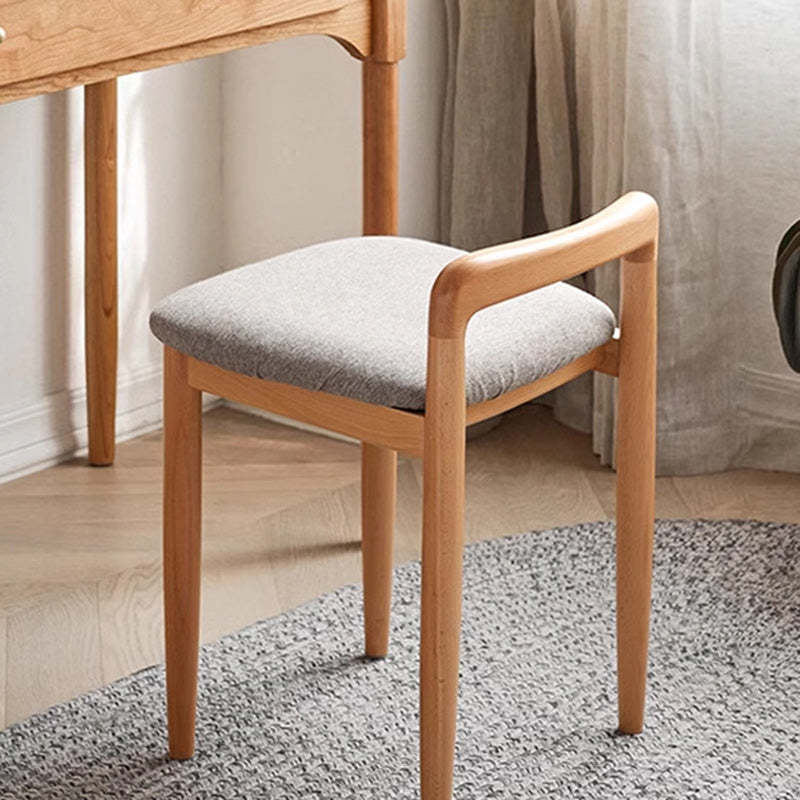Japanese Oak Vanity Stool