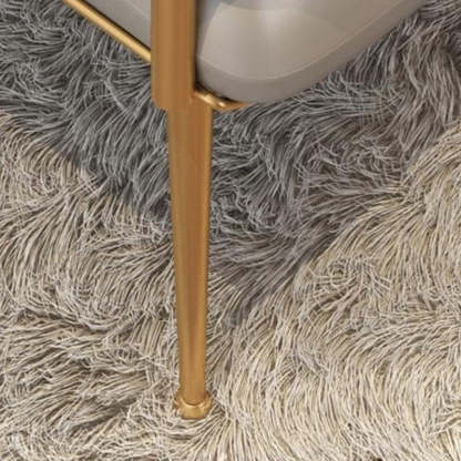 Scandinavian Leather Iron Vanity Stool