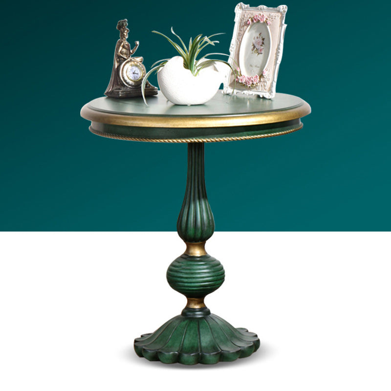 European Carved Birch Engineered Wood Coffee Table Set