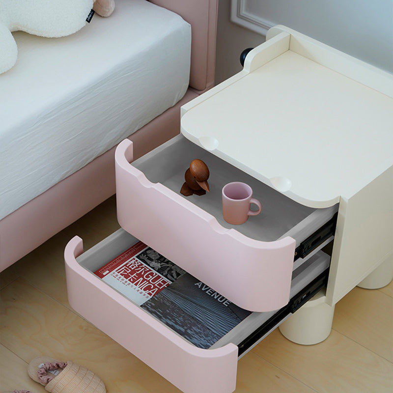 Nordic Kids Cubic Hippo Wood 2-Drawer Nightstand