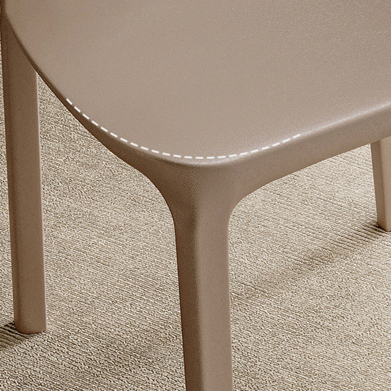 Scandinavian Velvet Ergonomic Stackable Dining Chair — No Cushion / Green