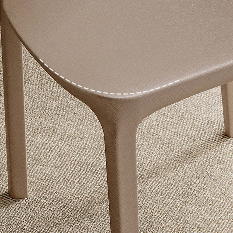 Scandinavian Velvet Ergonomic Stackable Dining Chair — No Cushion / Green