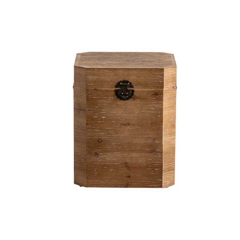 Vintage Rectangular Wood End Table
