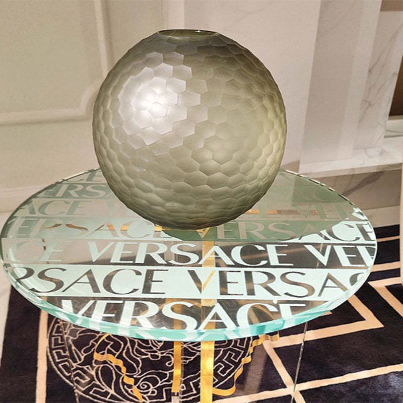 Modern Luxury Round Acrylic End Table