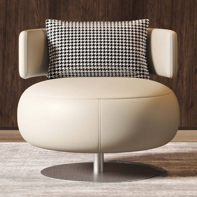 Lighom nordic curved rotatable gray accent chairs