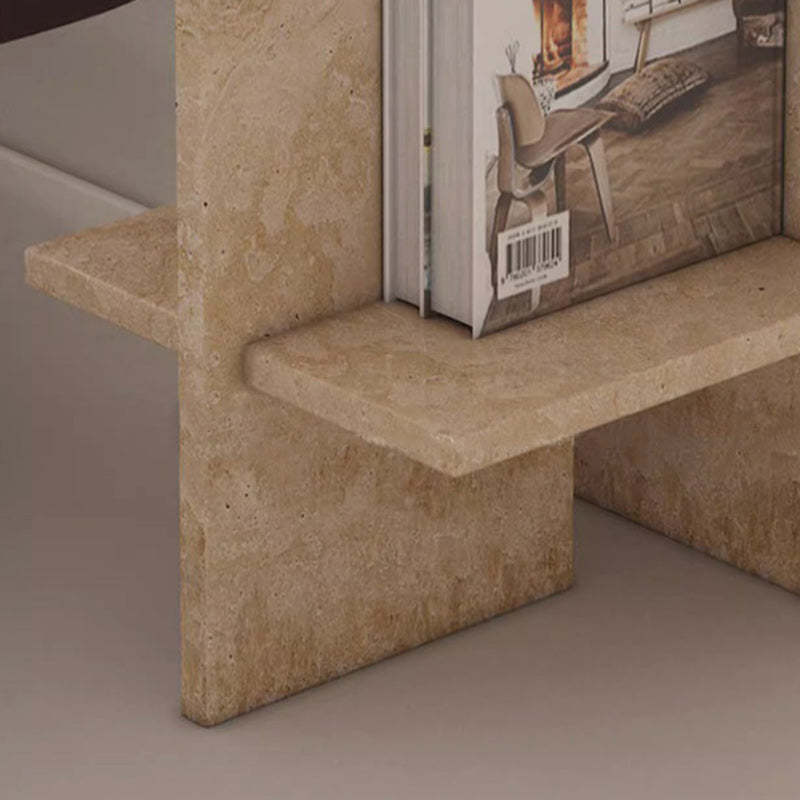 Nordic Travertine Chrysoprase Side Table