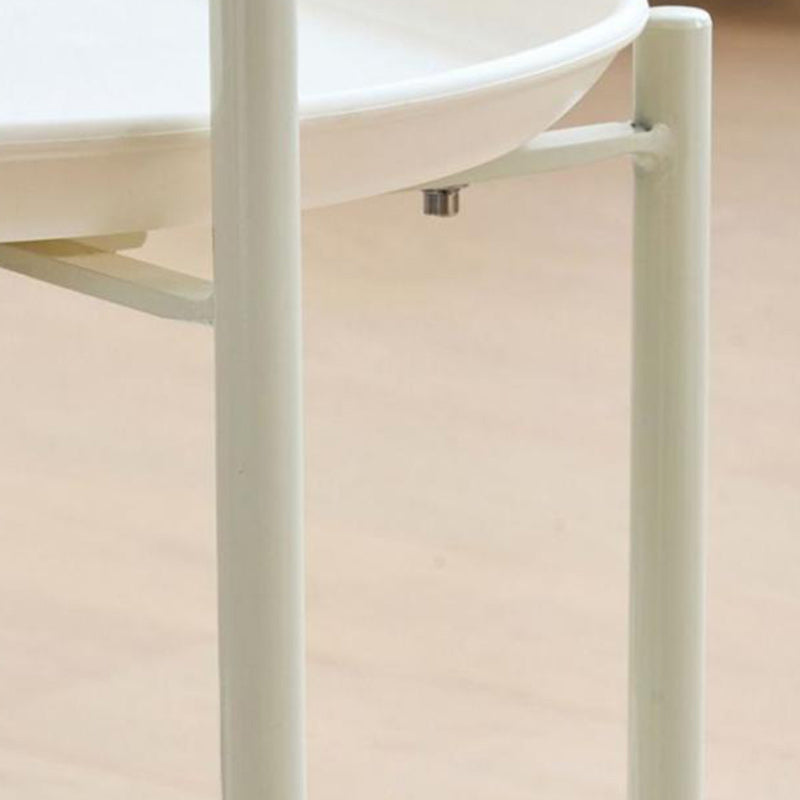 Scandinavian Acrylic Rectangular End Table 2-Tier