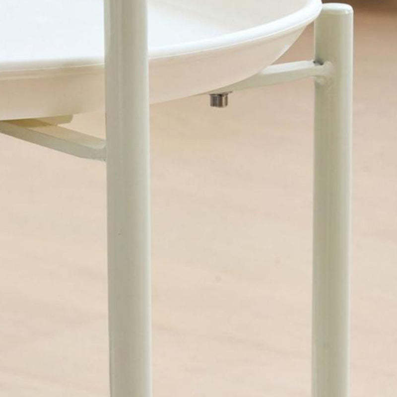 Scandinavian Acrylic Rectangular End Table 2-Tier