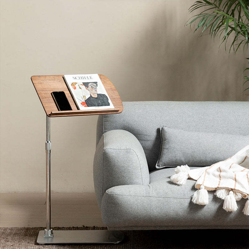 Nordic Cylindrical Solid Wood Steel Side Table