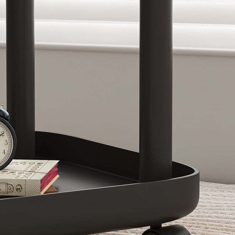 Nordic Square Steel 2-Tier End Table
