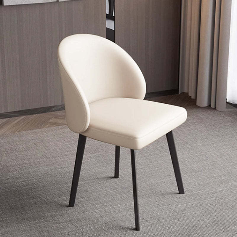 Minimalist elliptical curved beige dining chairs & benches, Lighom