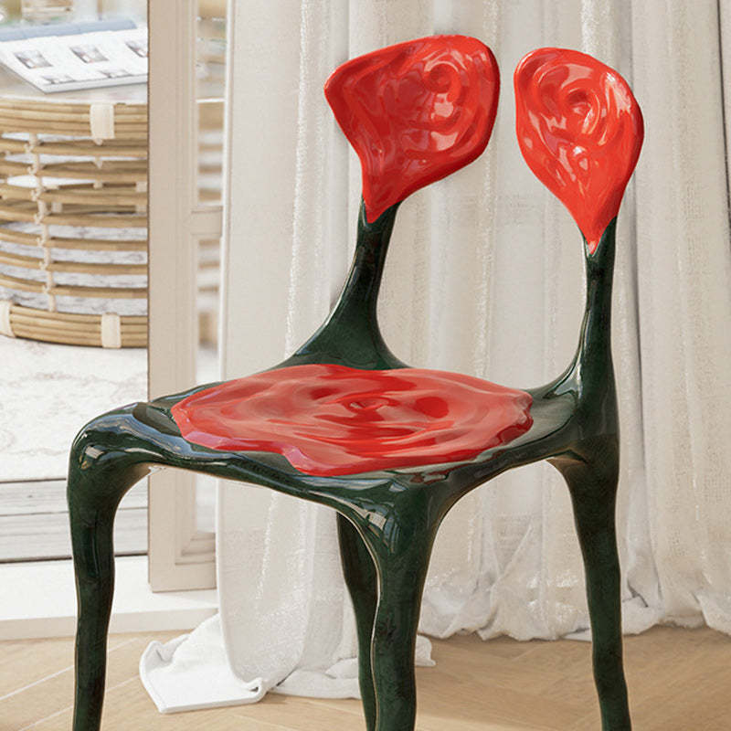 Art Deco Rose FRP Dining Chair