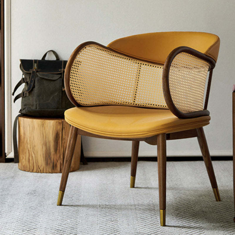 Traditional Vintage Weaving Ash Wood Rattan Dining Chair