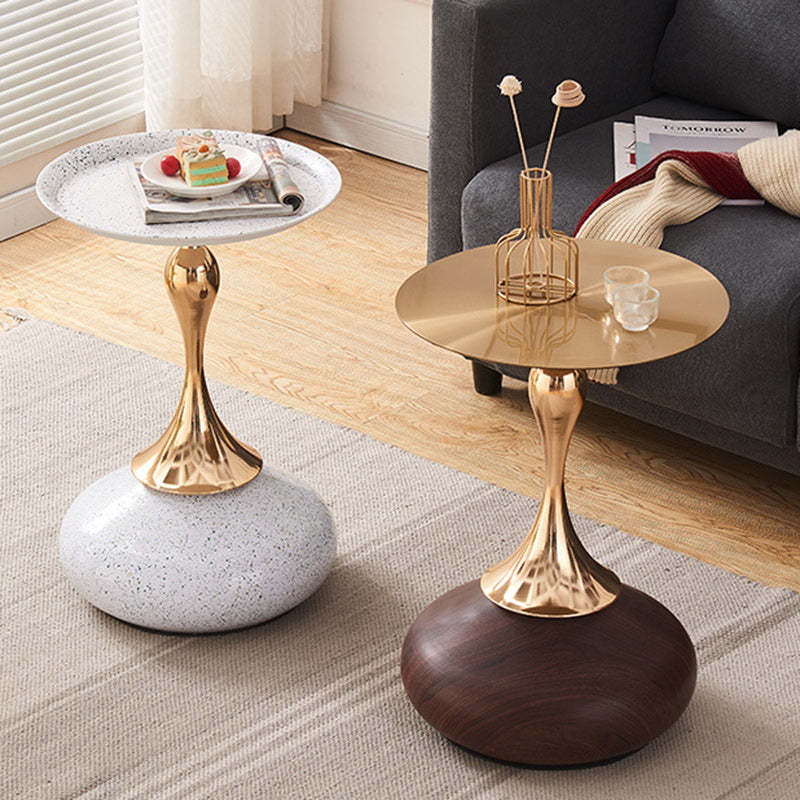 Luxury Round Oval Metal Coffee Table