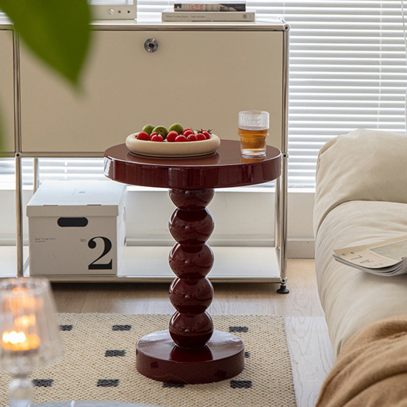 Retro Round Gourd Solid Wood Coffee Table