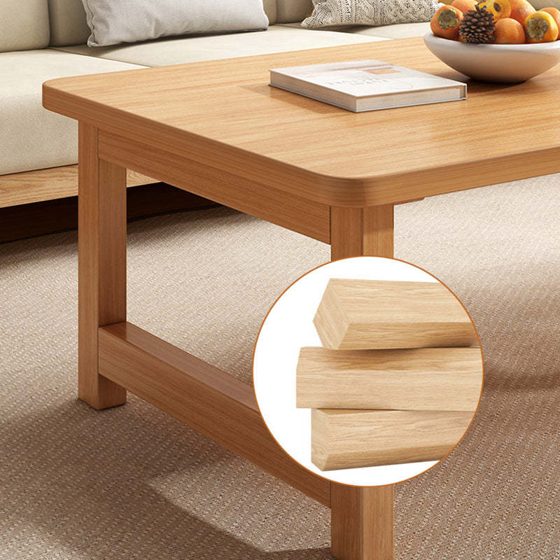 Minimalist Foldable Solid Wood Coffee Table