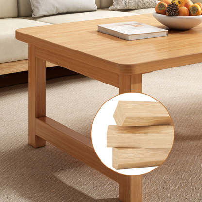 Minimalist Foldable Solid Wood Coffee Table