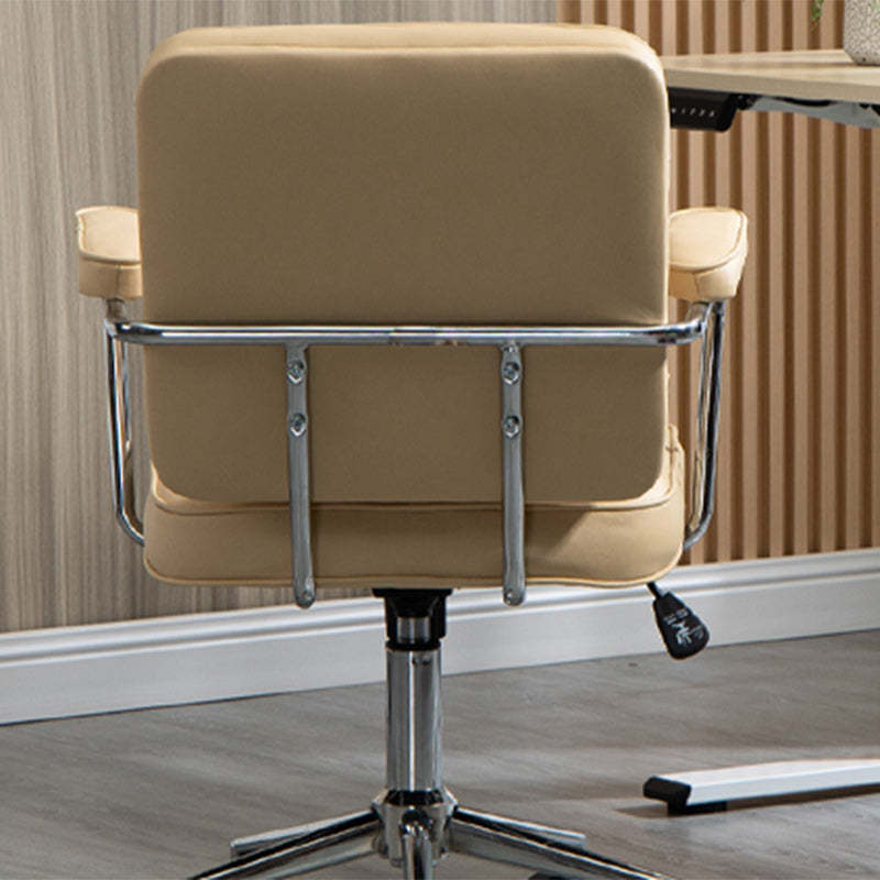 Nordic Leather Metal Desk Chair