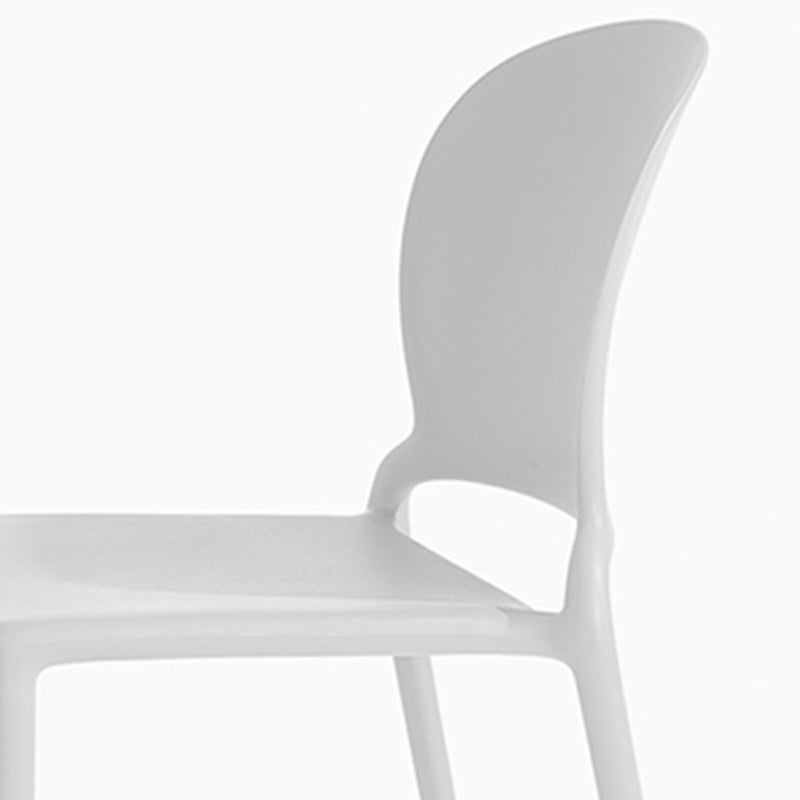 Nordic Curved Armless Dining Chair