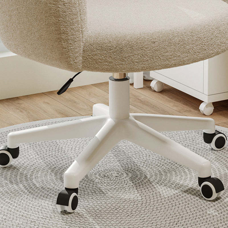 Cloud Nylon Steel Vanity Stool — Swivel / White