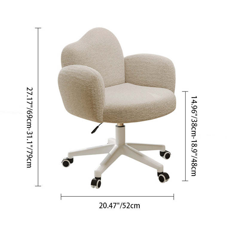 Cloud Nylon Steel Vanity Stool — Without Swivel / Gray