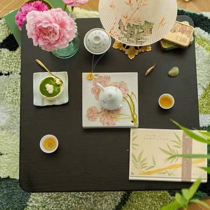 Japanese Square Lambswool Pine Coffee Table