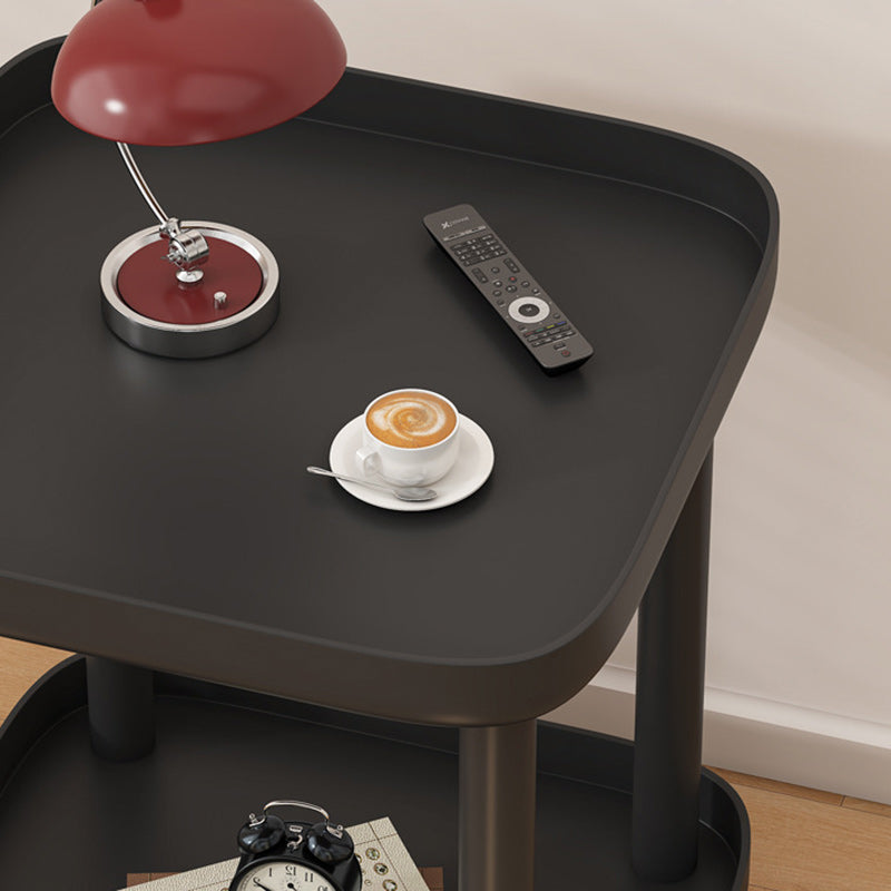 Nordic Square Steel 2-Tier End Table