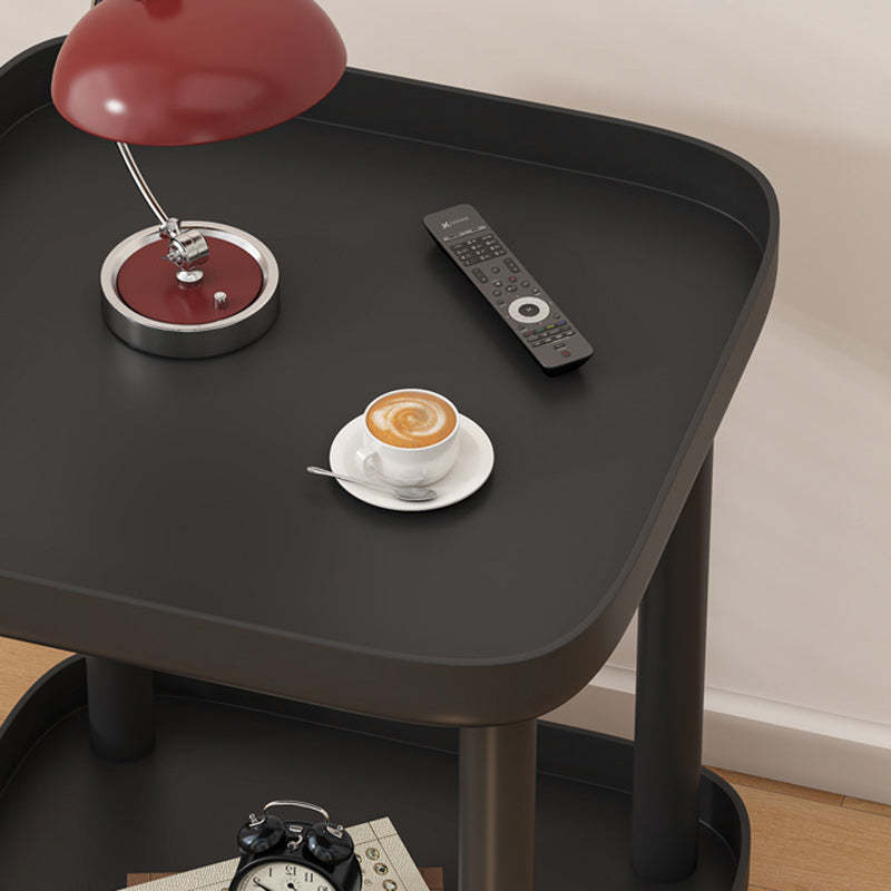 Nordic Square Steel 2-Tier End Table