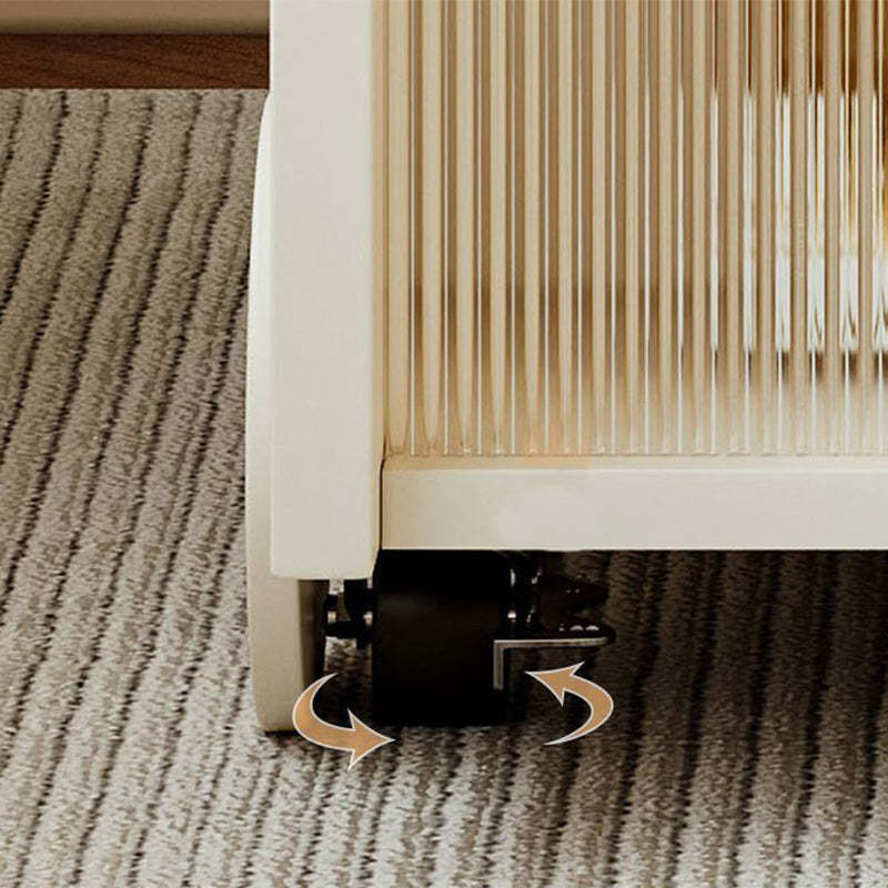 Nordic Trolley Metal Acrylic Side Table
