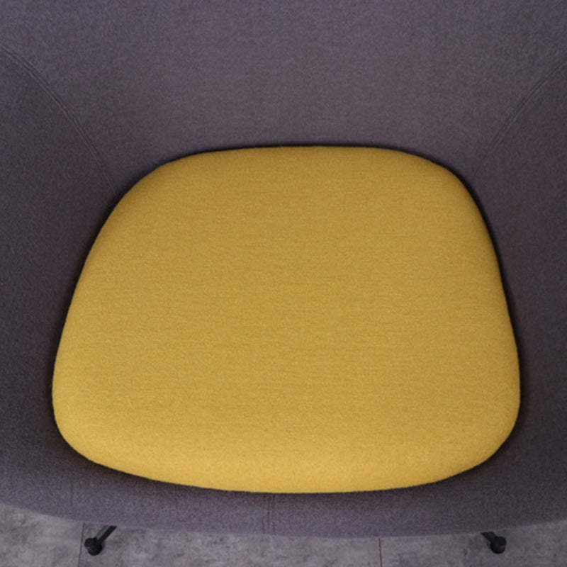 Minimalist Fabric Arc Accent Lounge Chair