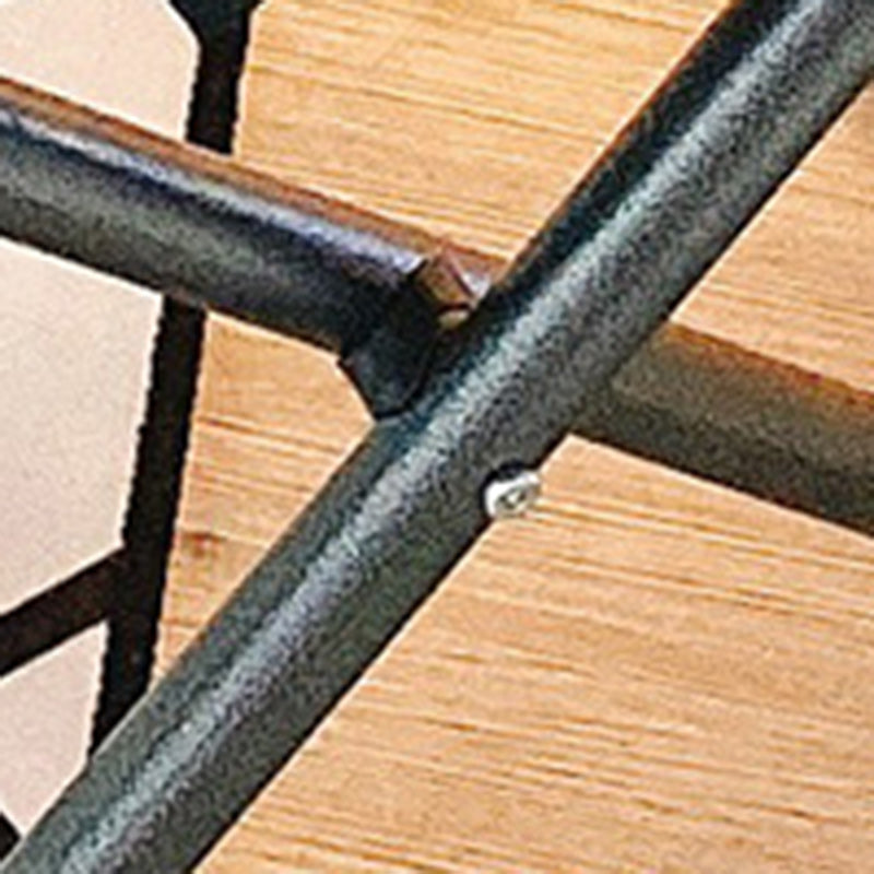 Minimalist Square Fabric Steel Armchair