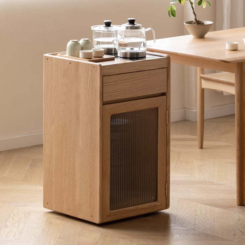 Minimalist Solid Wood 1-Drawer End Table