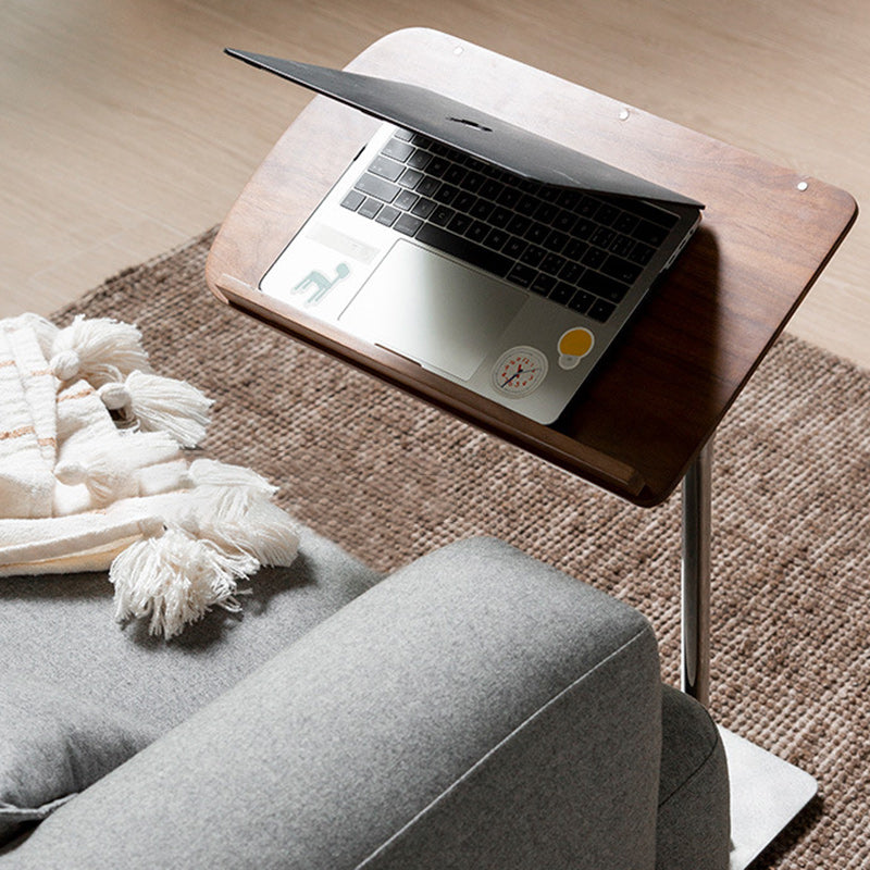 Nordic Cylindrical Solid Wood Steel Side Table