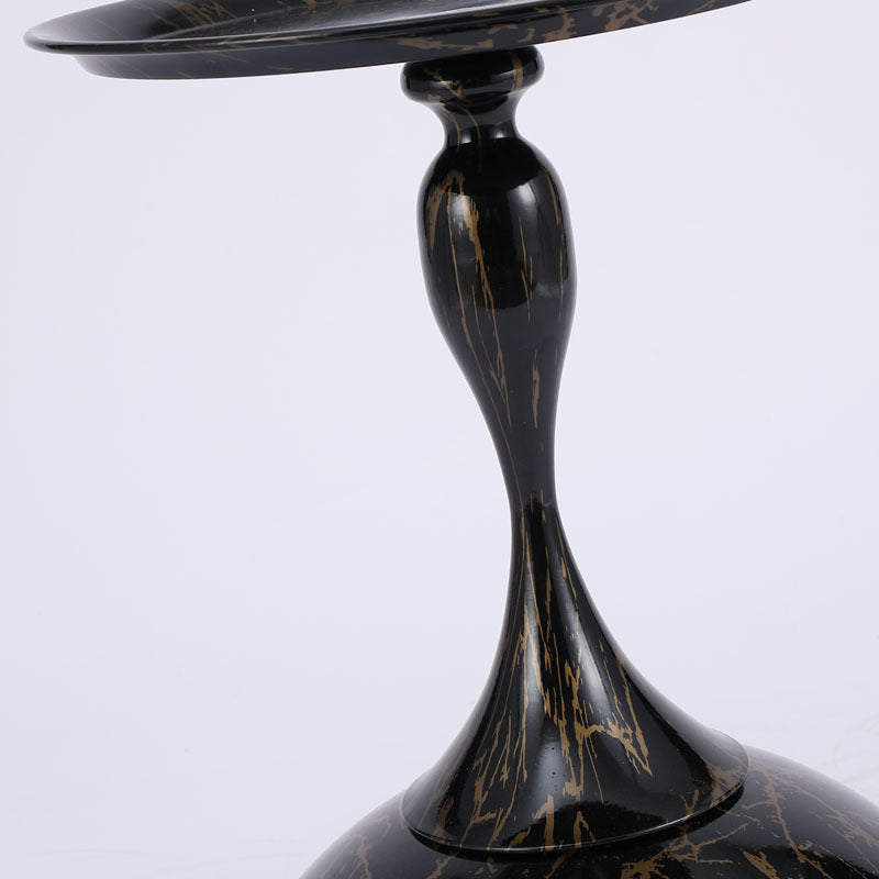 Minimalist Orb Stone Steel Metal End Table