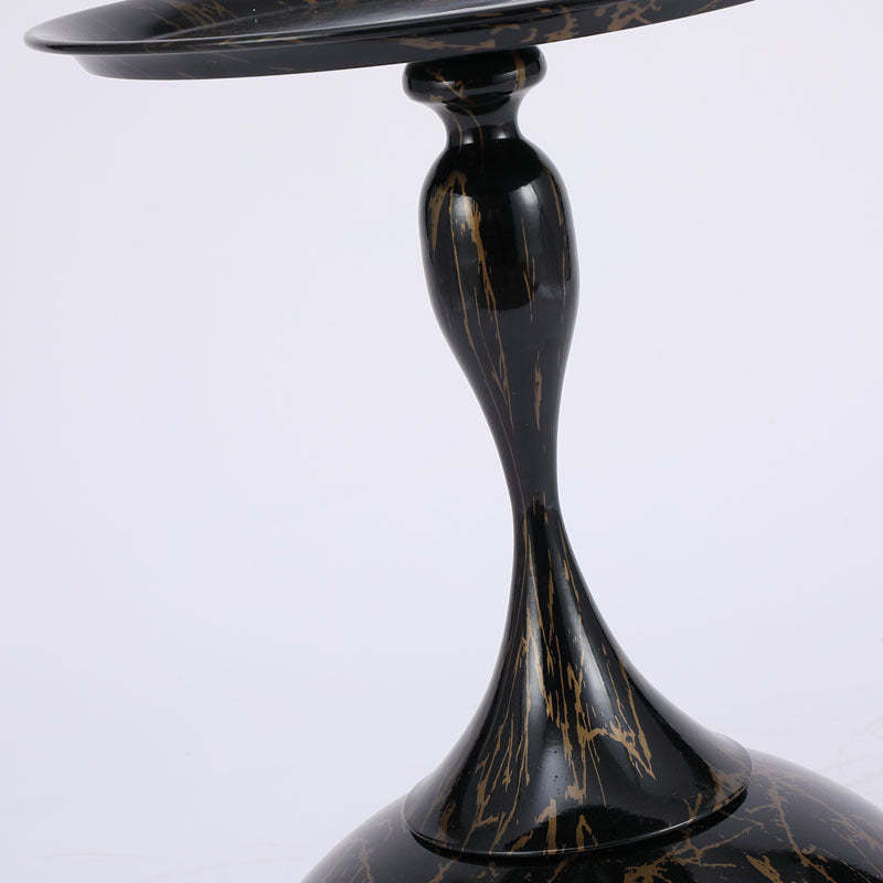 Minimalist Orb Stone Steel Metal End Table