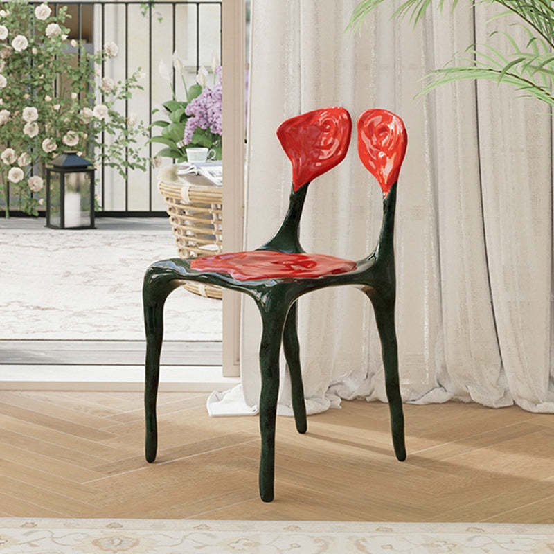 Art Deco Rose FRP Dining Chair