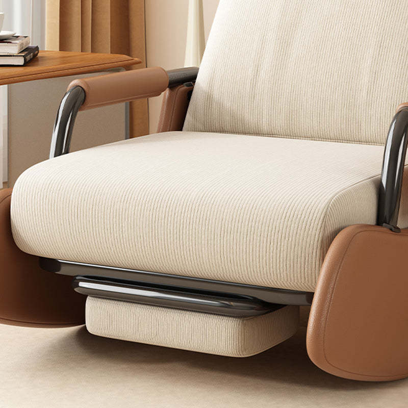 Modern Corduroy Leather Foldable Recliner