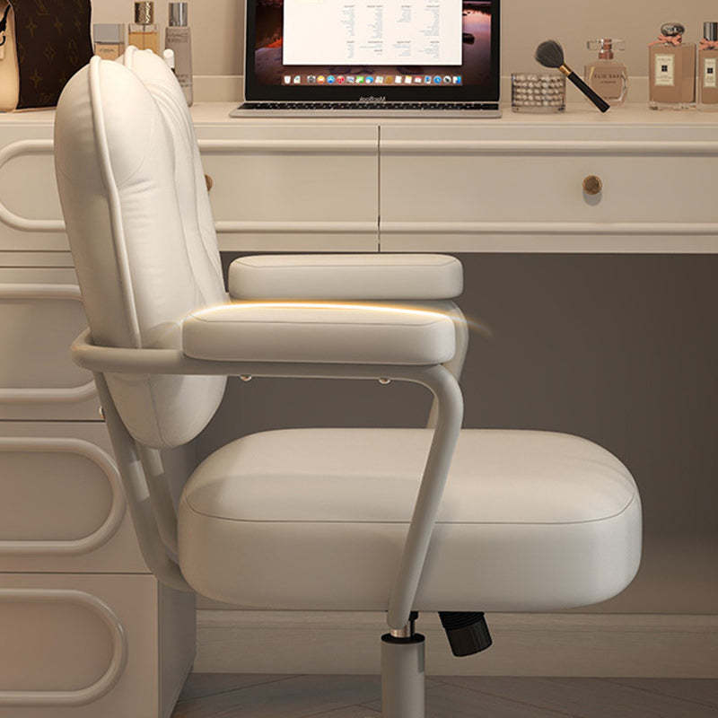Contemporary PU Leather Bear Square Vanity Stool