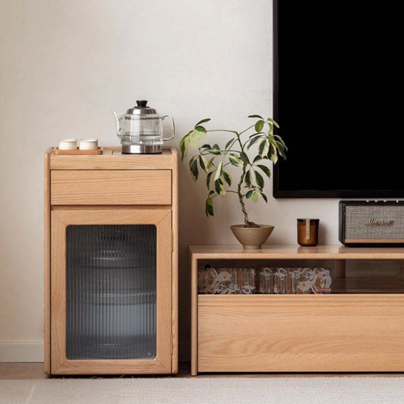 Minimalist Solid Wood 1-Drawer End Table