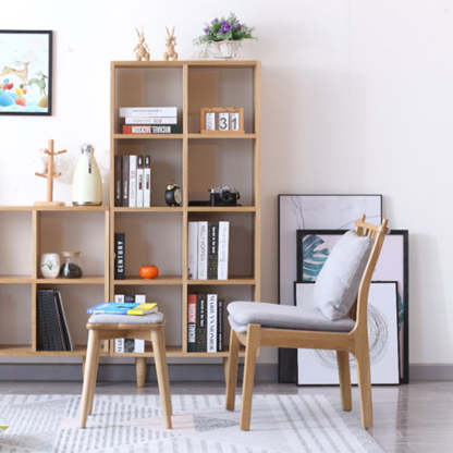 Scandinavian Bent Upholstered Wood Chair