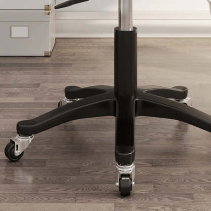 Minimalist Fabric Plastic Steel Desk Chair — Plastic / Latex / Purple