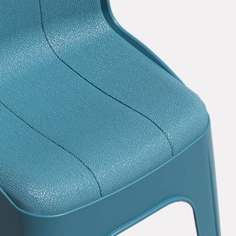 Minimalist Half Round Plastic Chair — Brown