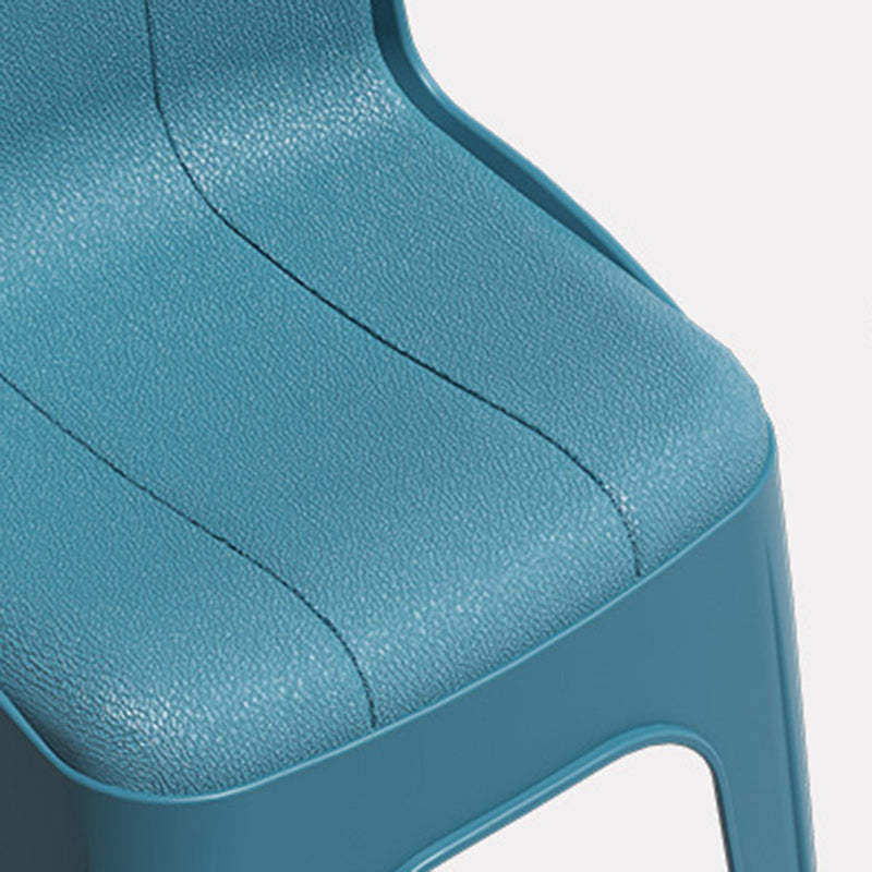 Minimalist Half Round Plastic Chair — Brown