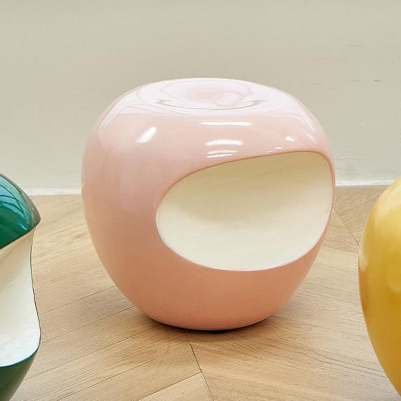 Modern Art Deco Apple Round Resin Chair