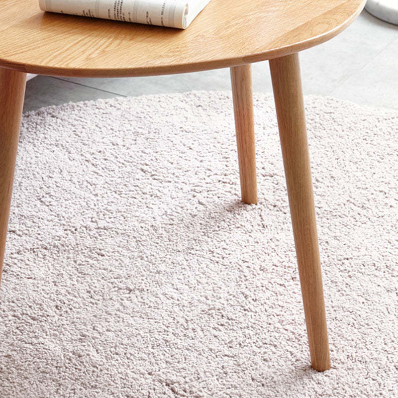 Japanese Oval Wood Side Table
