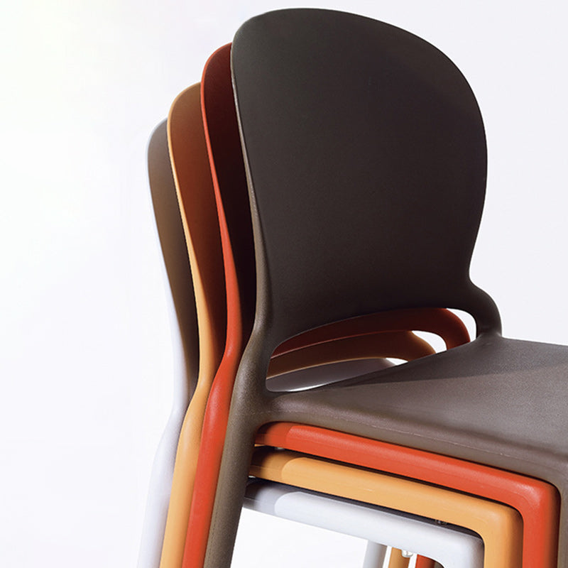 Nordic Curved Armless Dining Chair