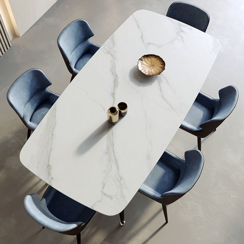Scandinavian Leather Steel Vein Dining Chair