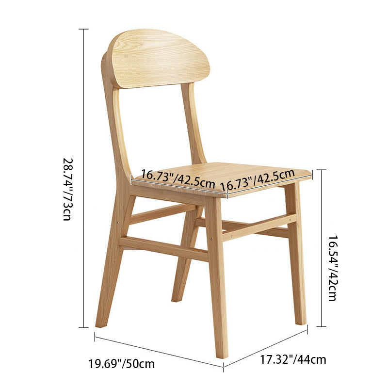 Nordic Wood Elliptical Dining Chair