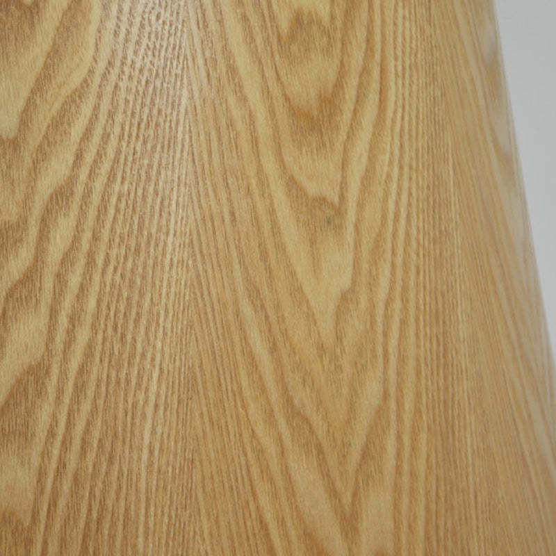 Minimalist Round White Ash Wood Coffee Table — Original Wood Color